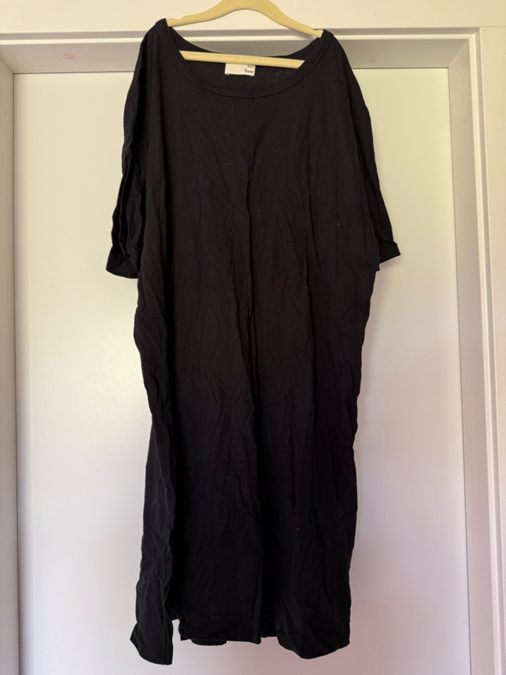 Aritzia Wilfred Black T-Shirt Dress